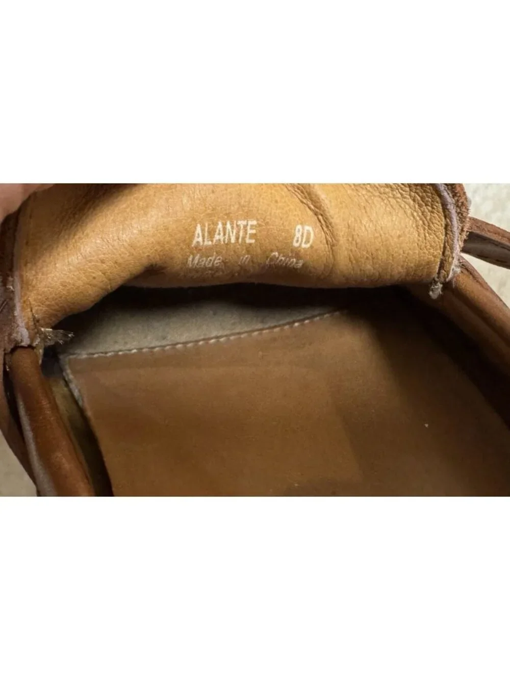 Polo Ralph Lauren Alante Brown Leather Loafers Moc Toe Men’s Size 8D